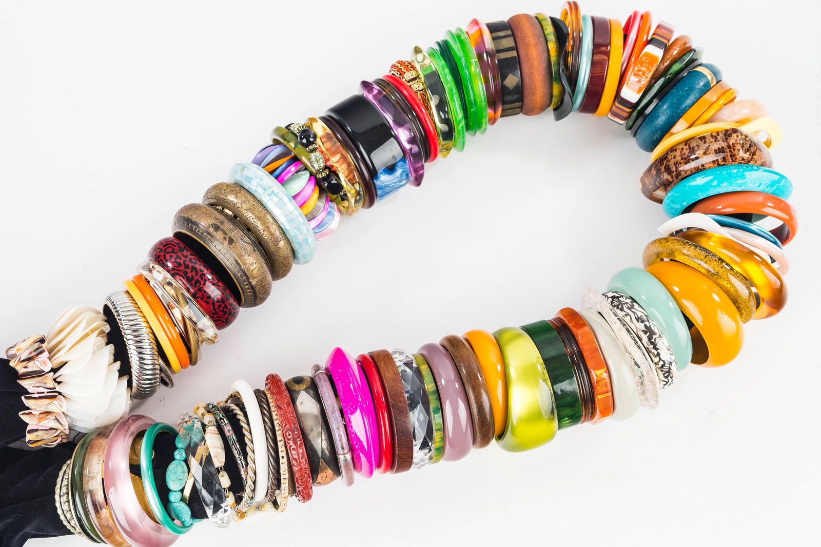 Approx. (75) Colorful Bangle Bracelets (1 of 5)