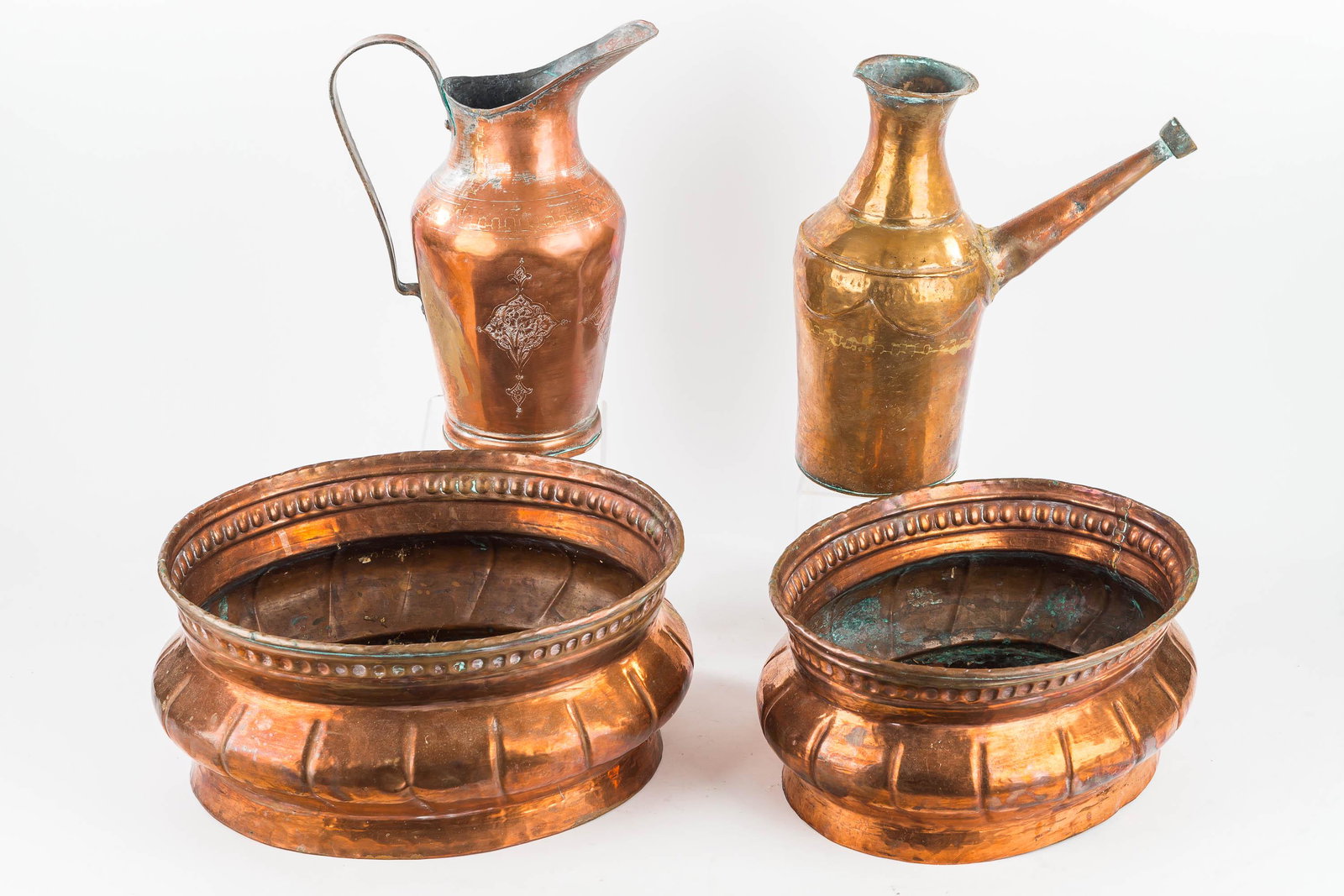 Four Piece Copper and Brass Grouping (1 of 5)