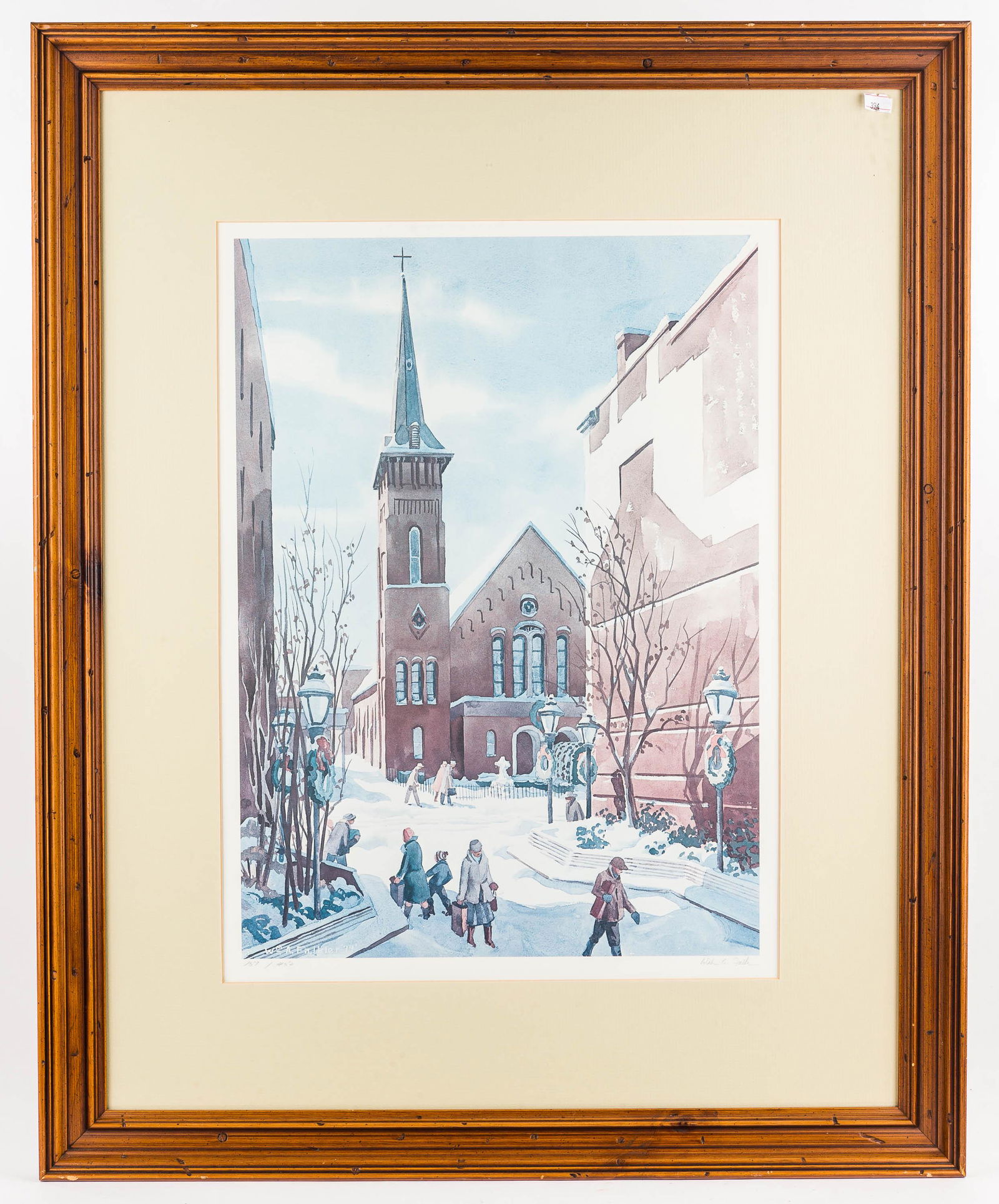 William Falkler Signed Print Trinity Church (1 of 5)