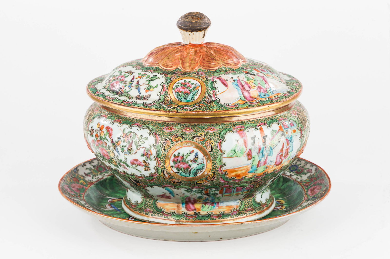 Vintage Chinese Export Platter & Covered Tureen (1 of 4)