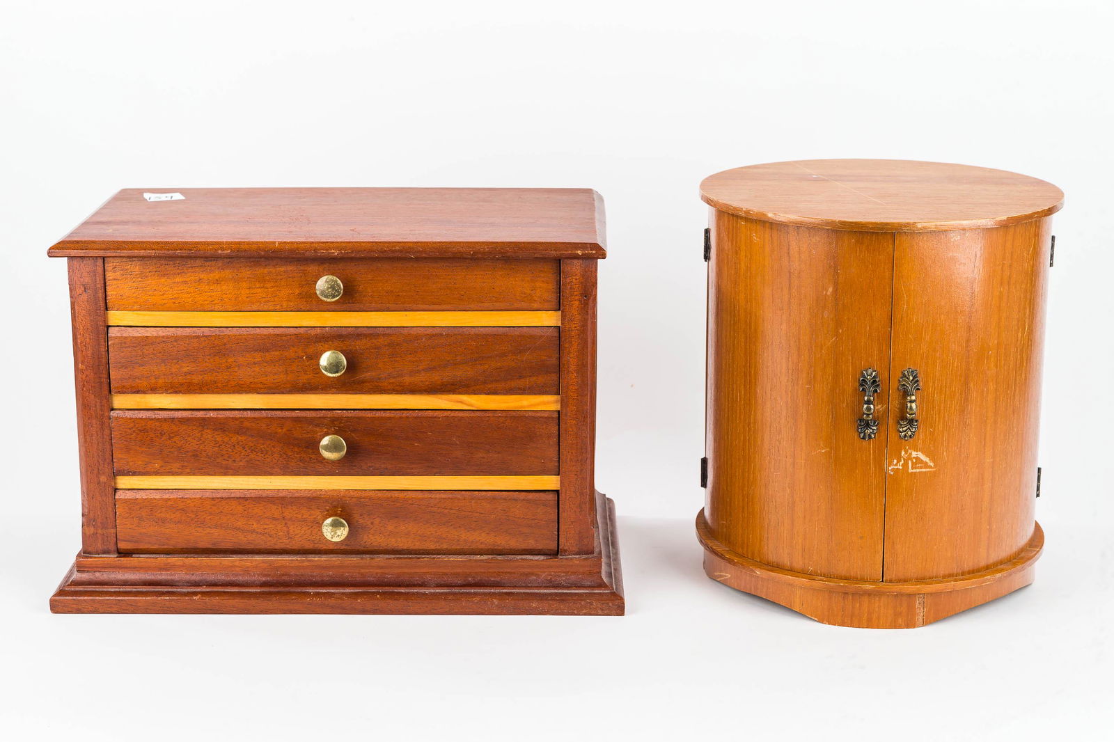 Two Dresser Top Wooden Jewelry Chests (1 of 2)