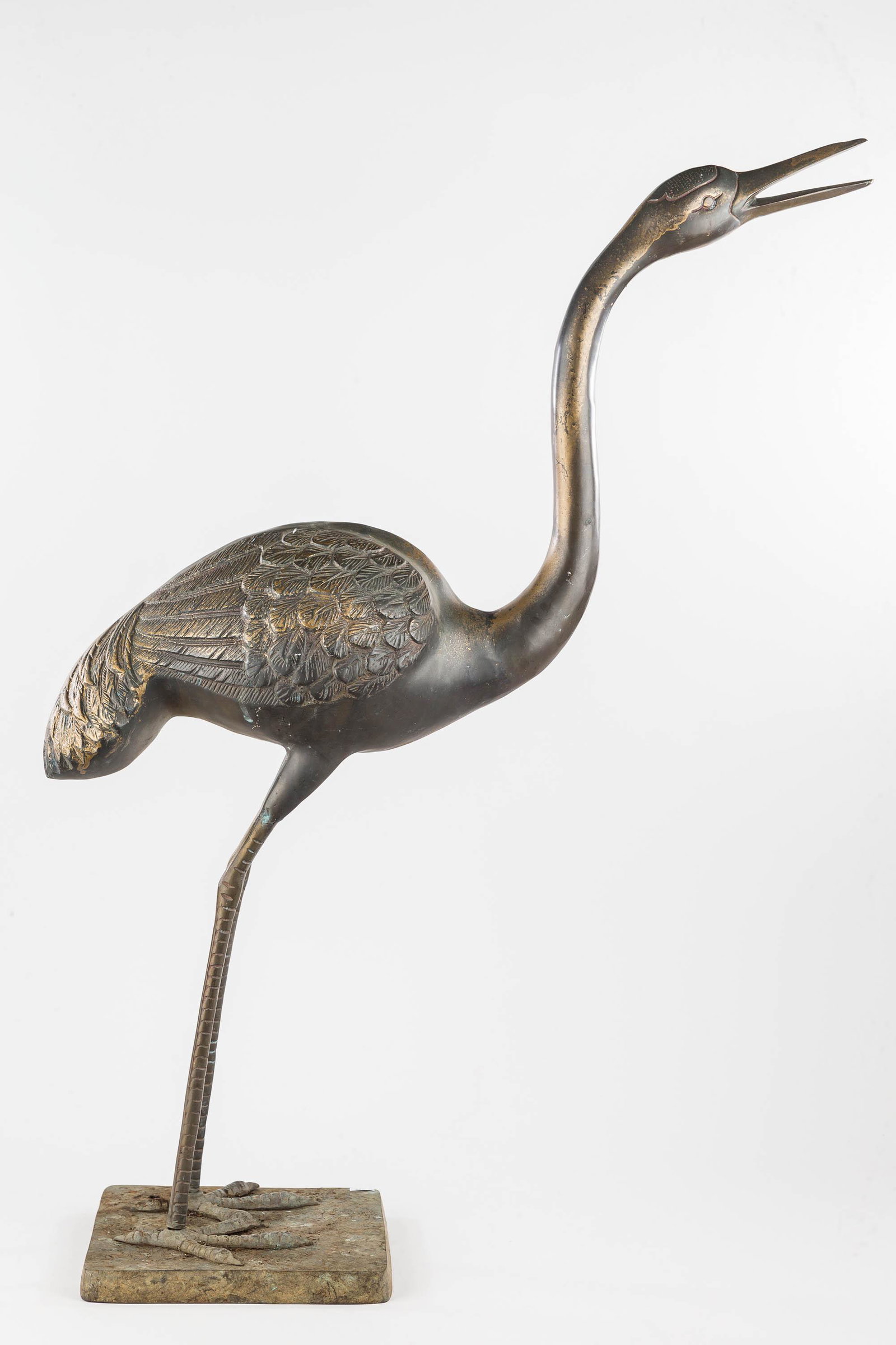 Brass Crane 31"H (1 of 2)