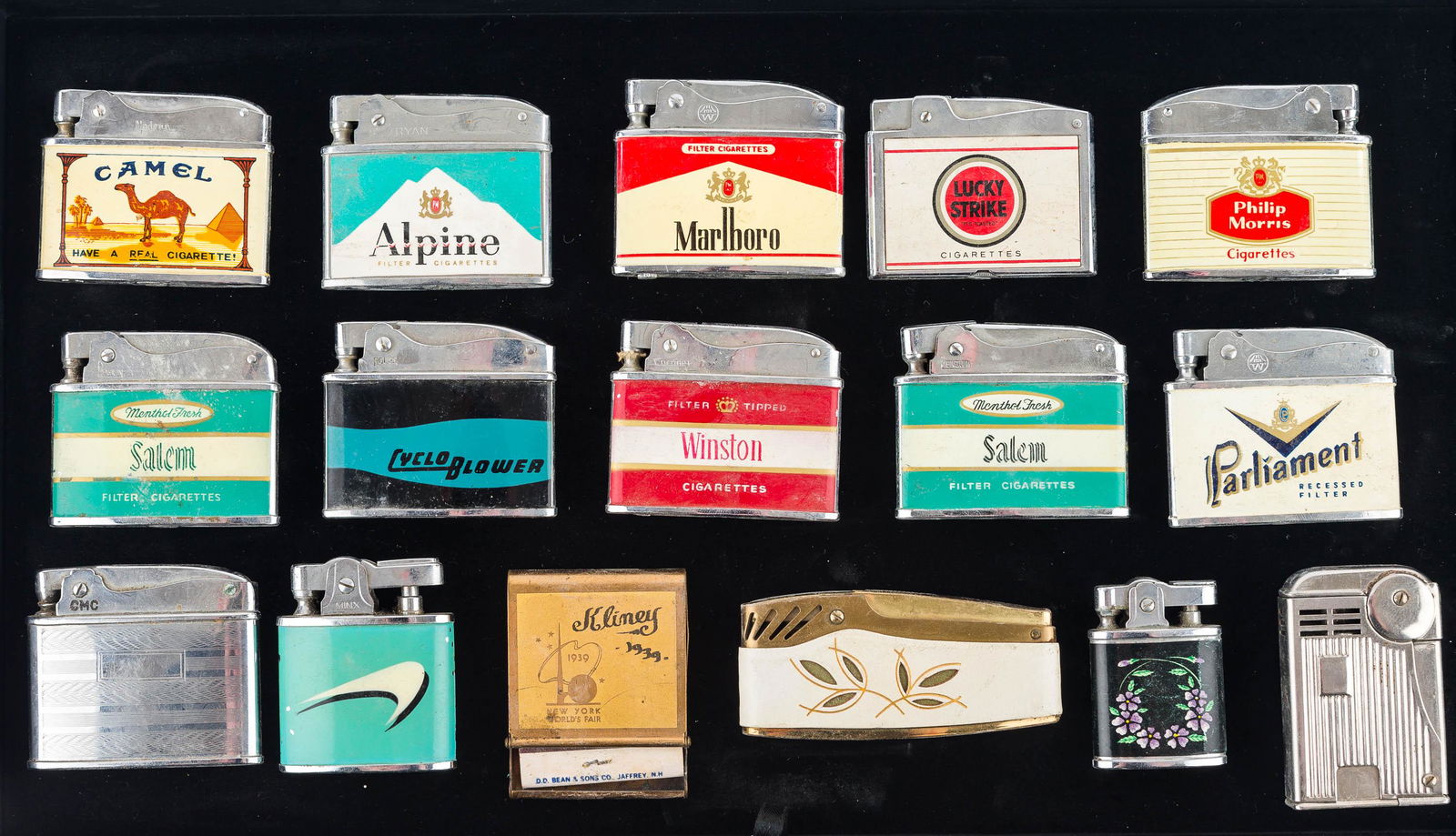 Vintage Cigarette Advertising Lighters (1 of 1)