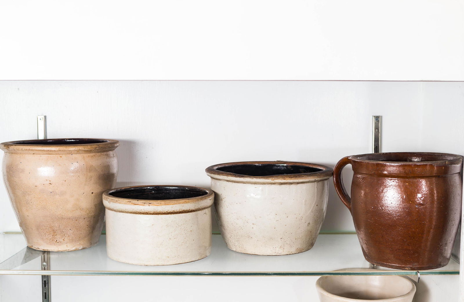 Four Vintage Crocks, Batter and Bell (1 of 1)