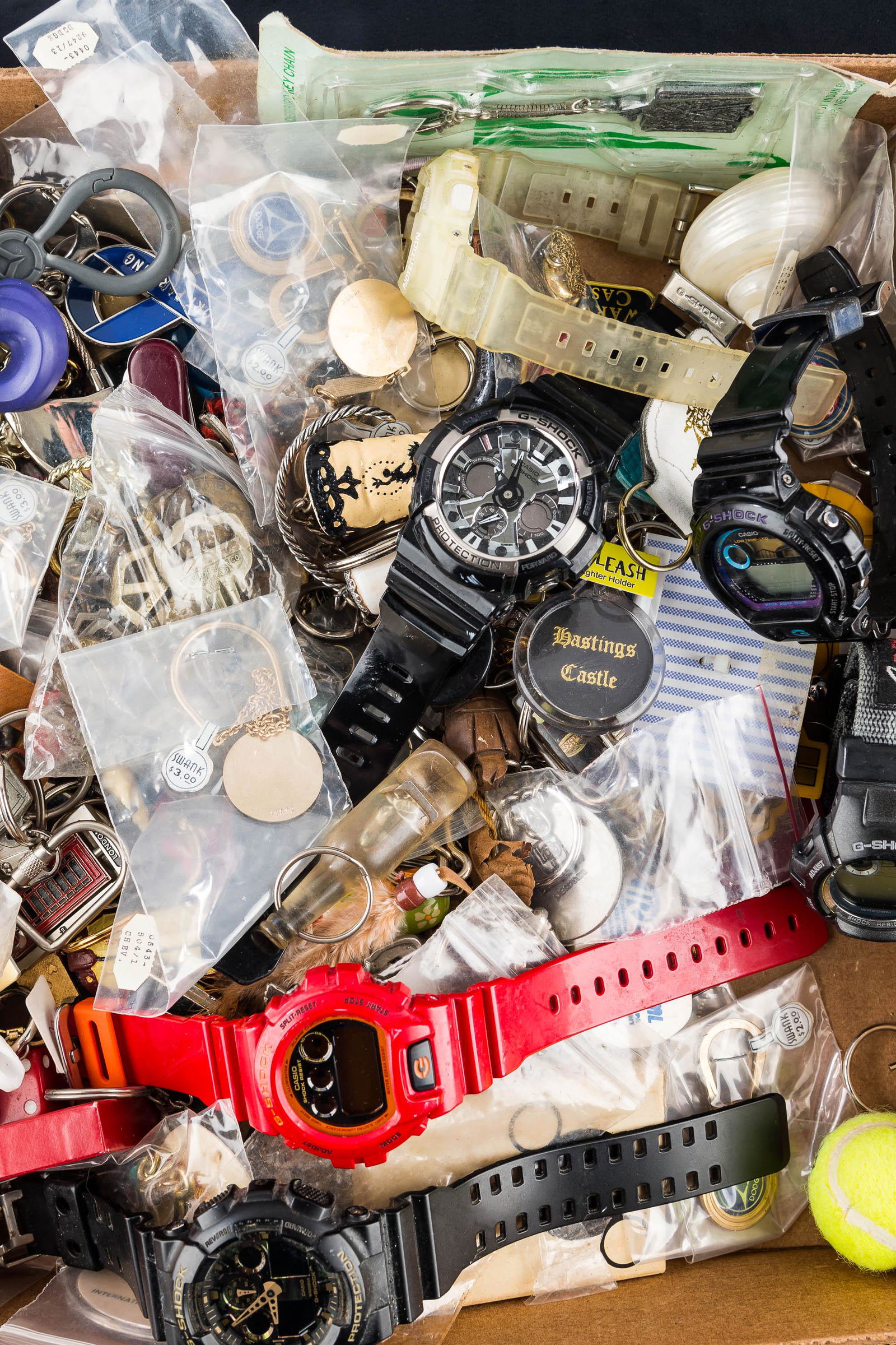 Key Chains and G-Shock Watches: Over (50) keychains and (6) G-shock watches