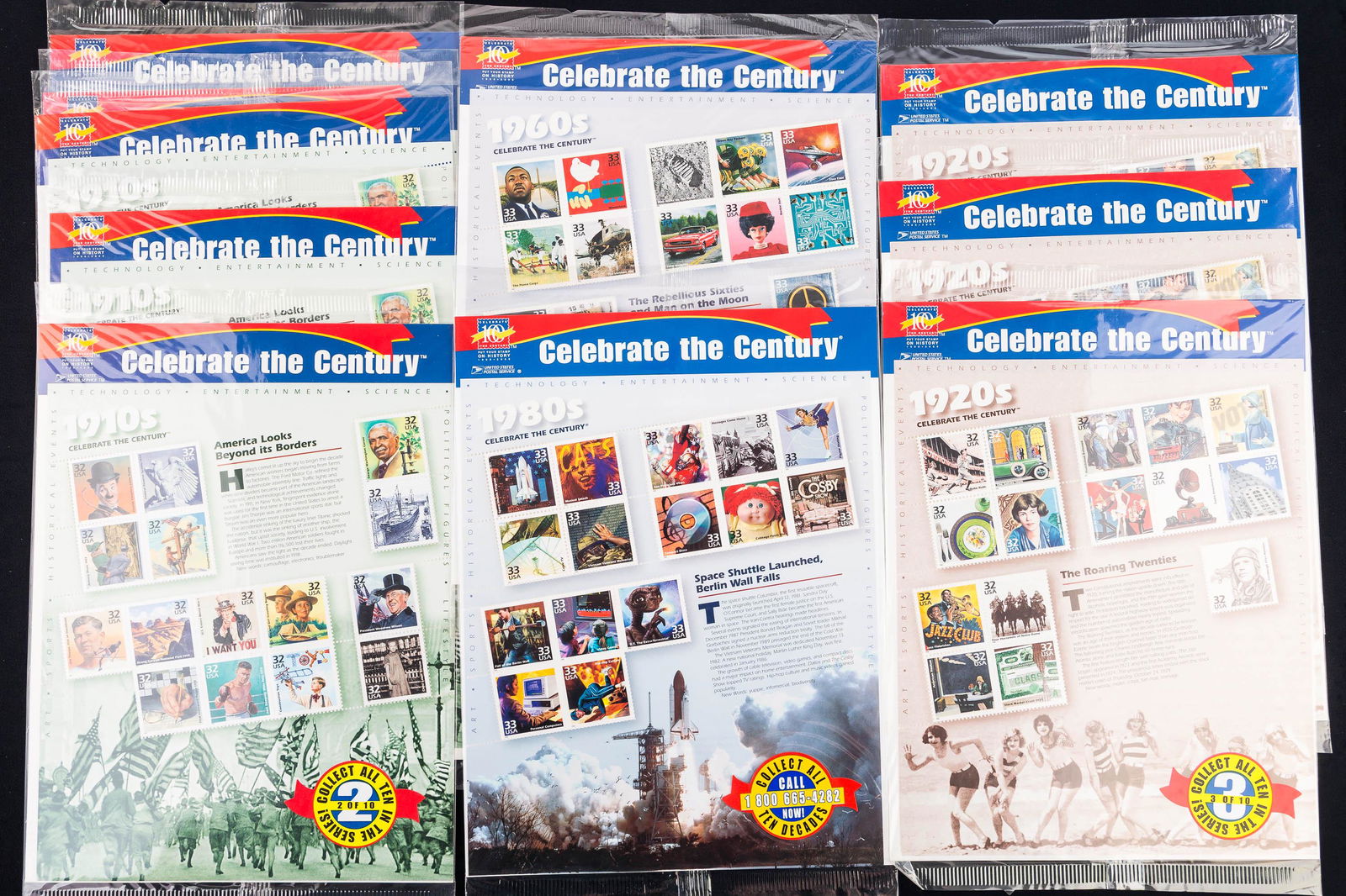 "Celebrate the Century" US Postal Stamps (1 of 4)