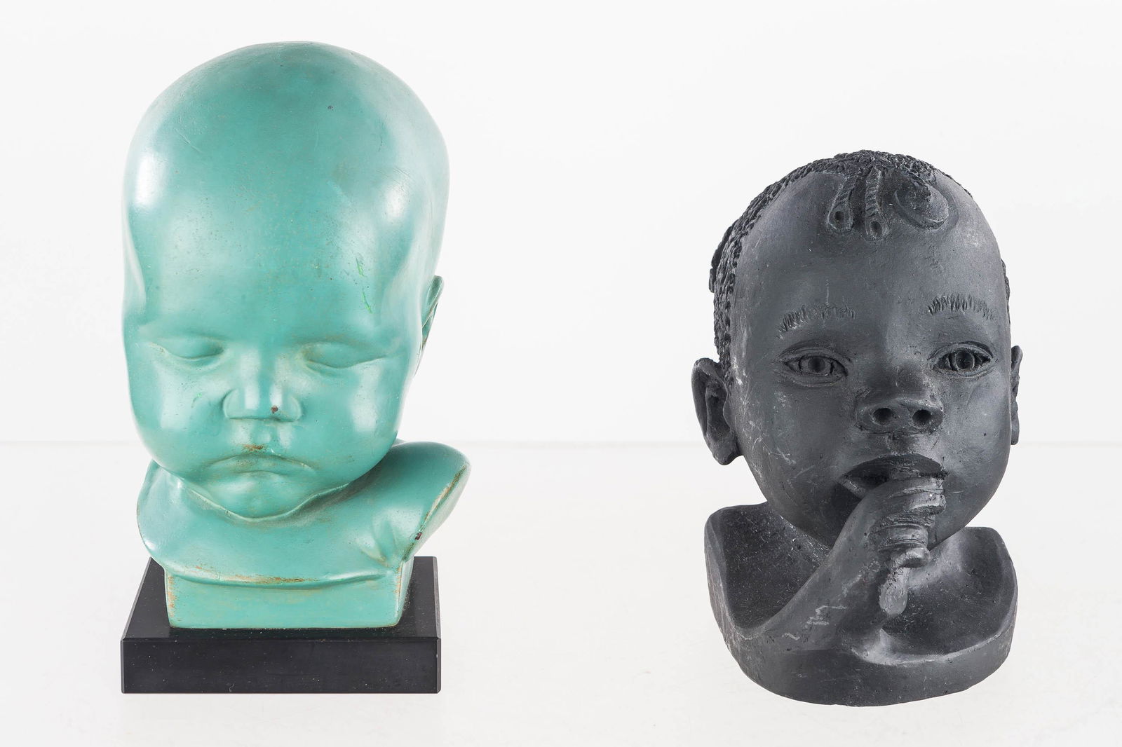 (2) Ceramic Busts of Children (1 of 2)
