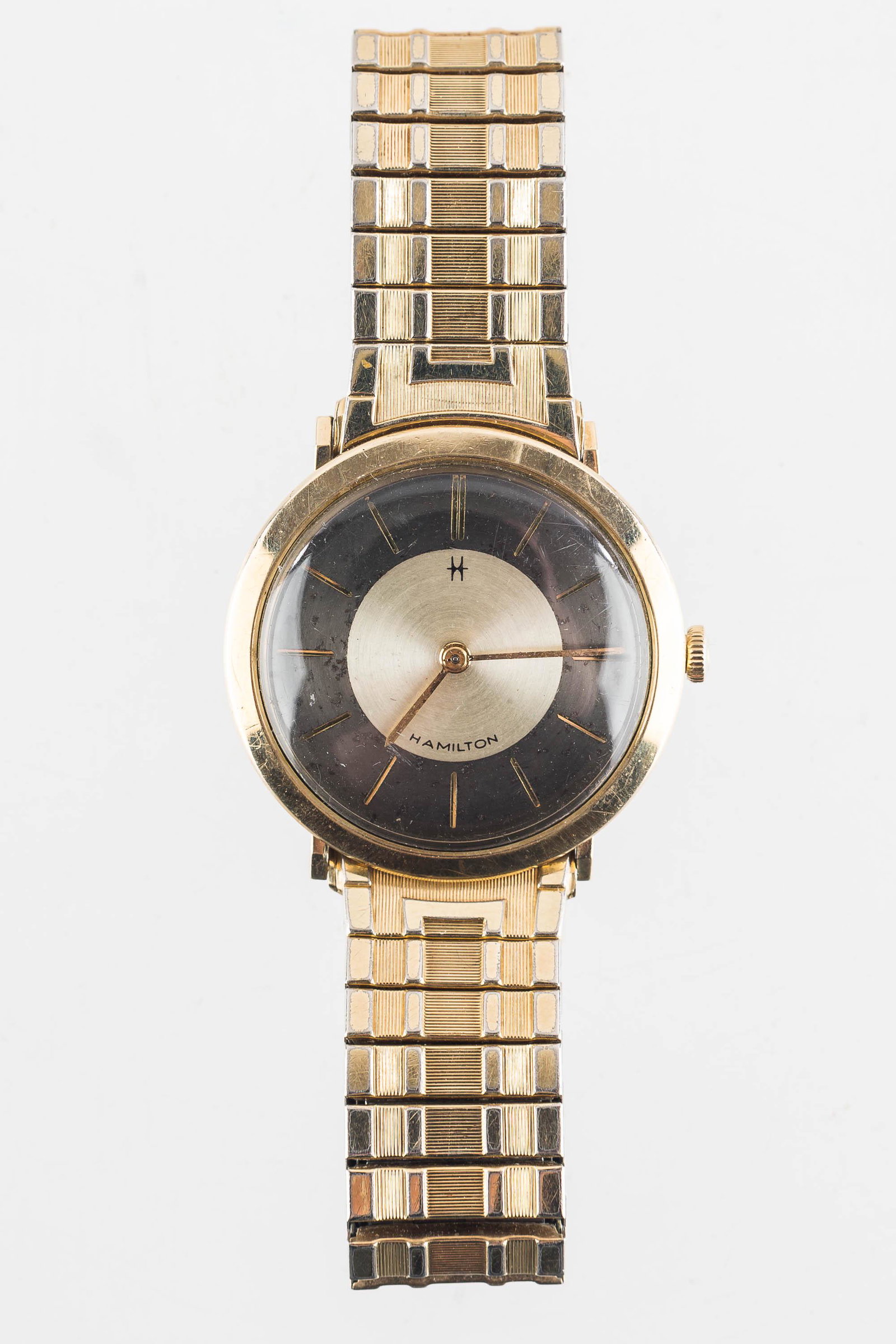 Vintage Hamilton Watch Circa 1960s: This is a 10kt. gold-fill self-winding watch, currently in working order (but not guaranteed).