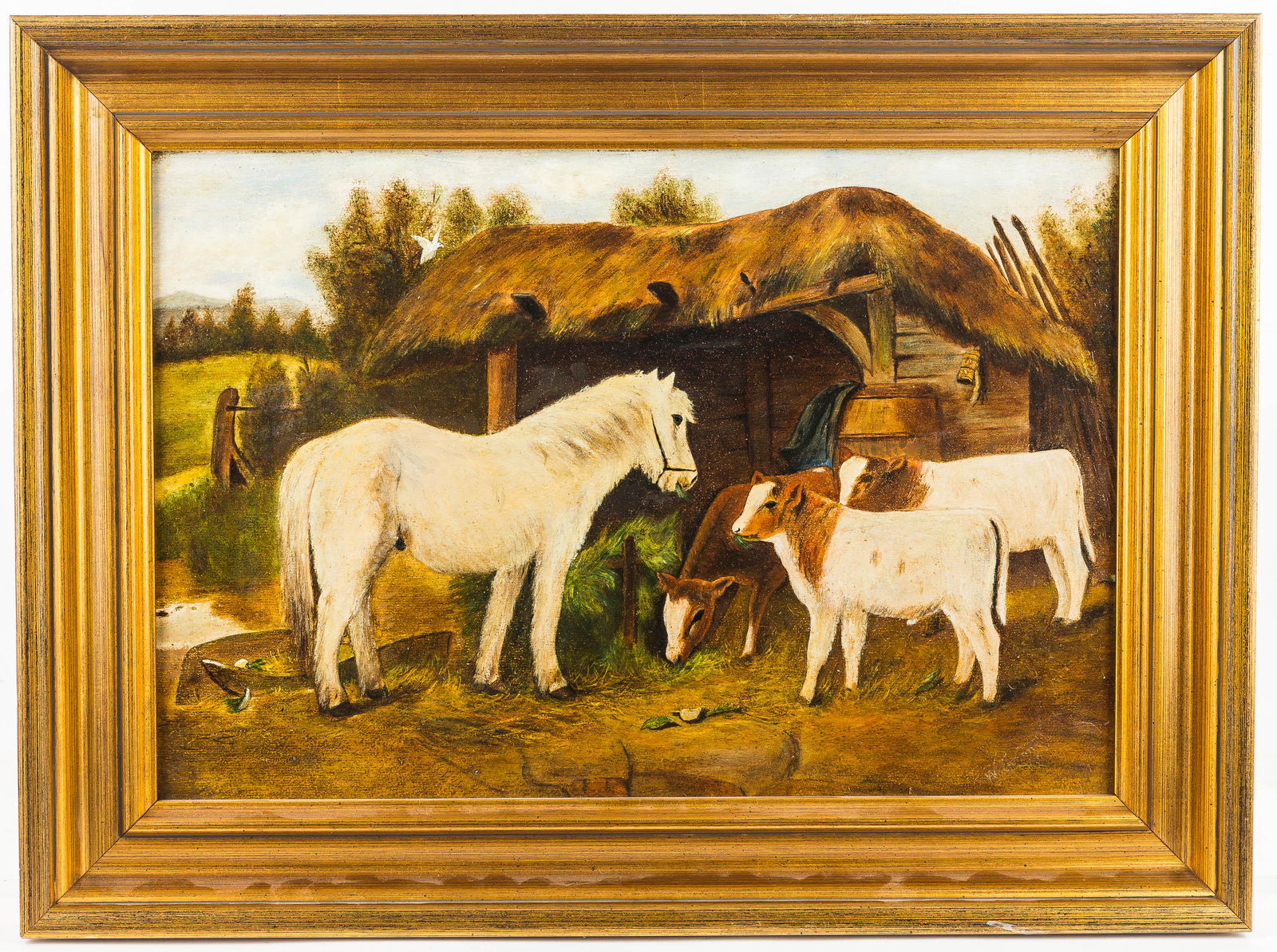 Folk Art Painting of Farm Animals (1 of 4)