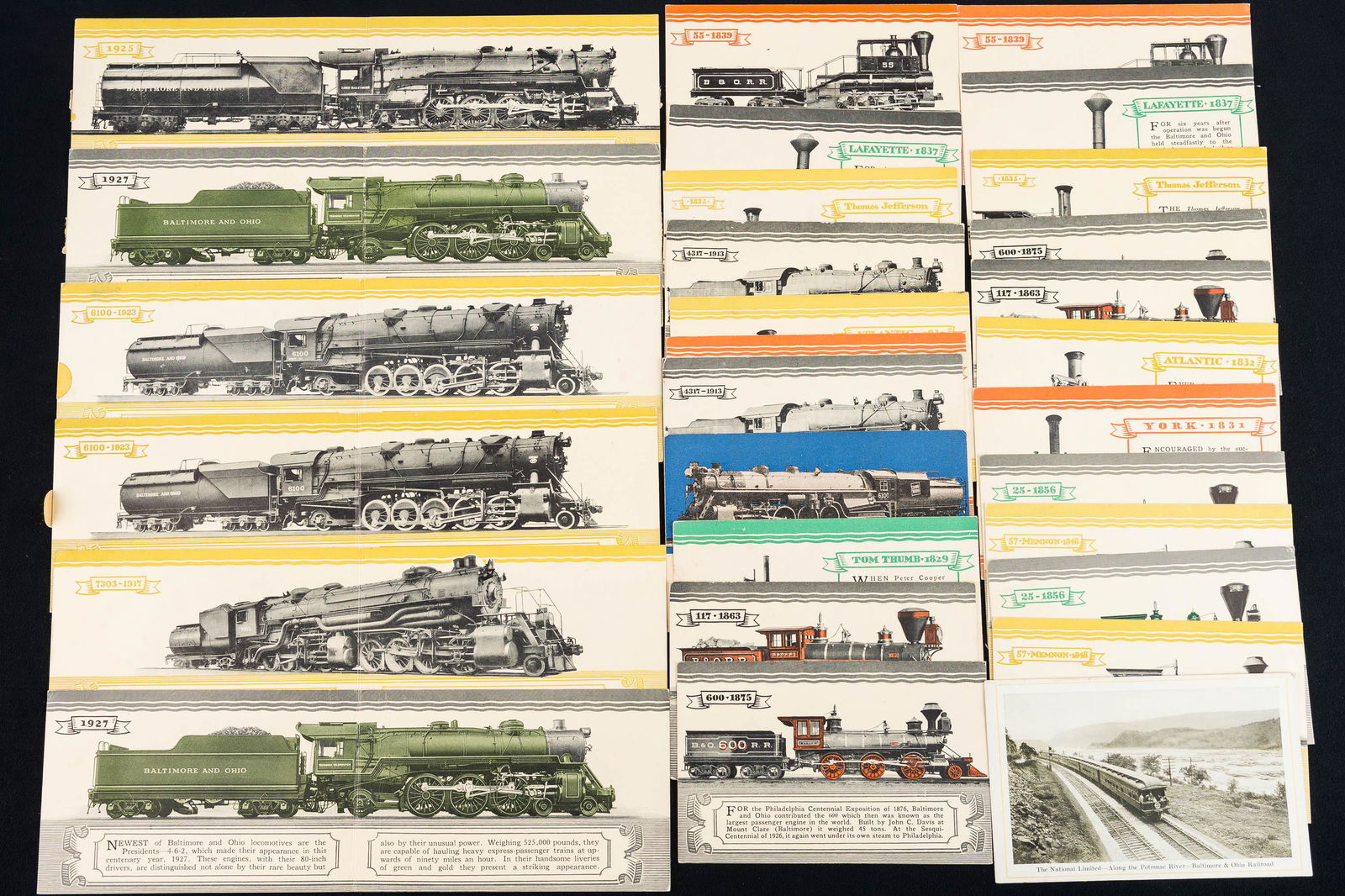 B & O Railroad Centenary Pageant Postcards (1 of 3)