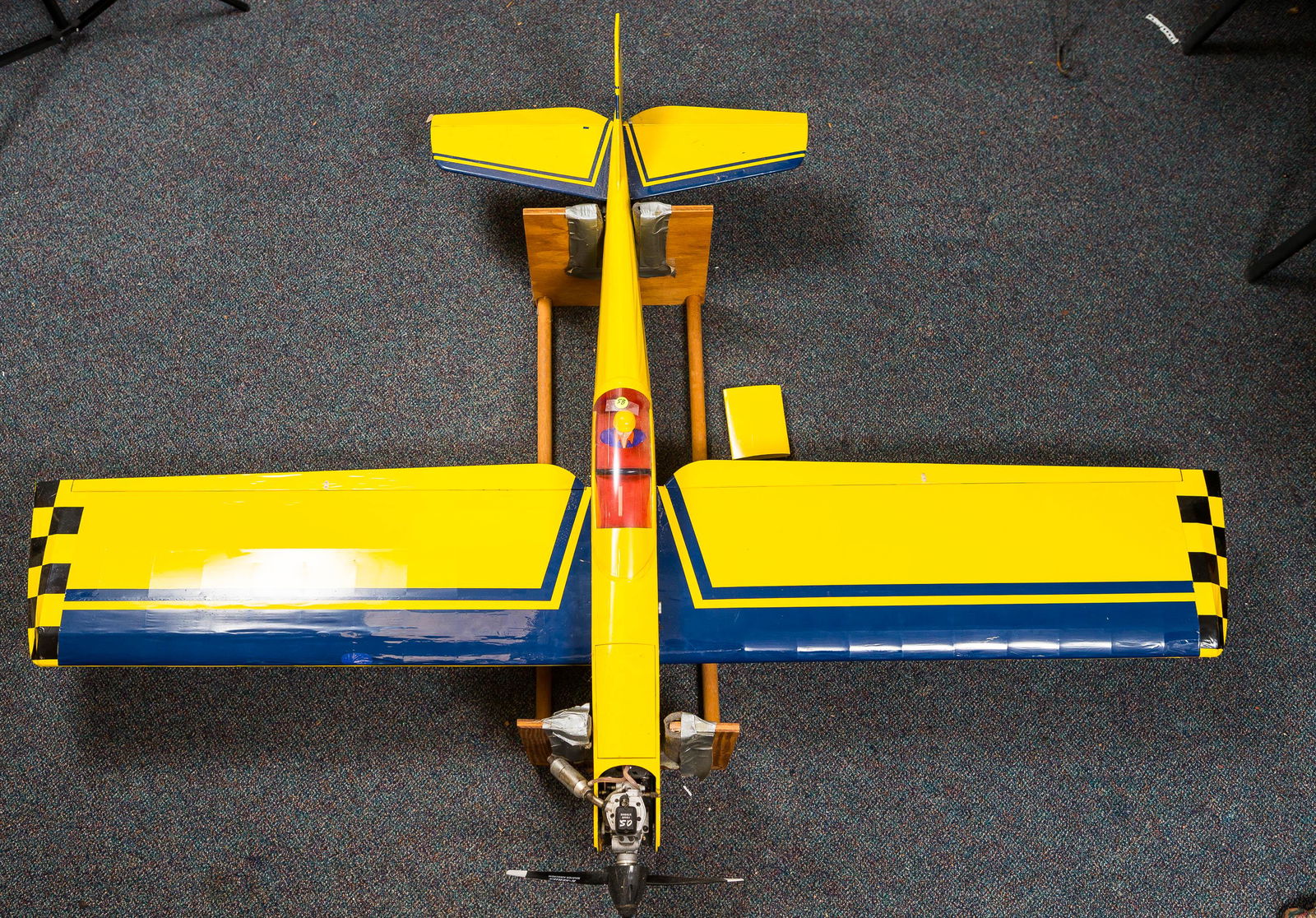 Large Remote Control Airplane (Yellow and Blue) (1 of 3)