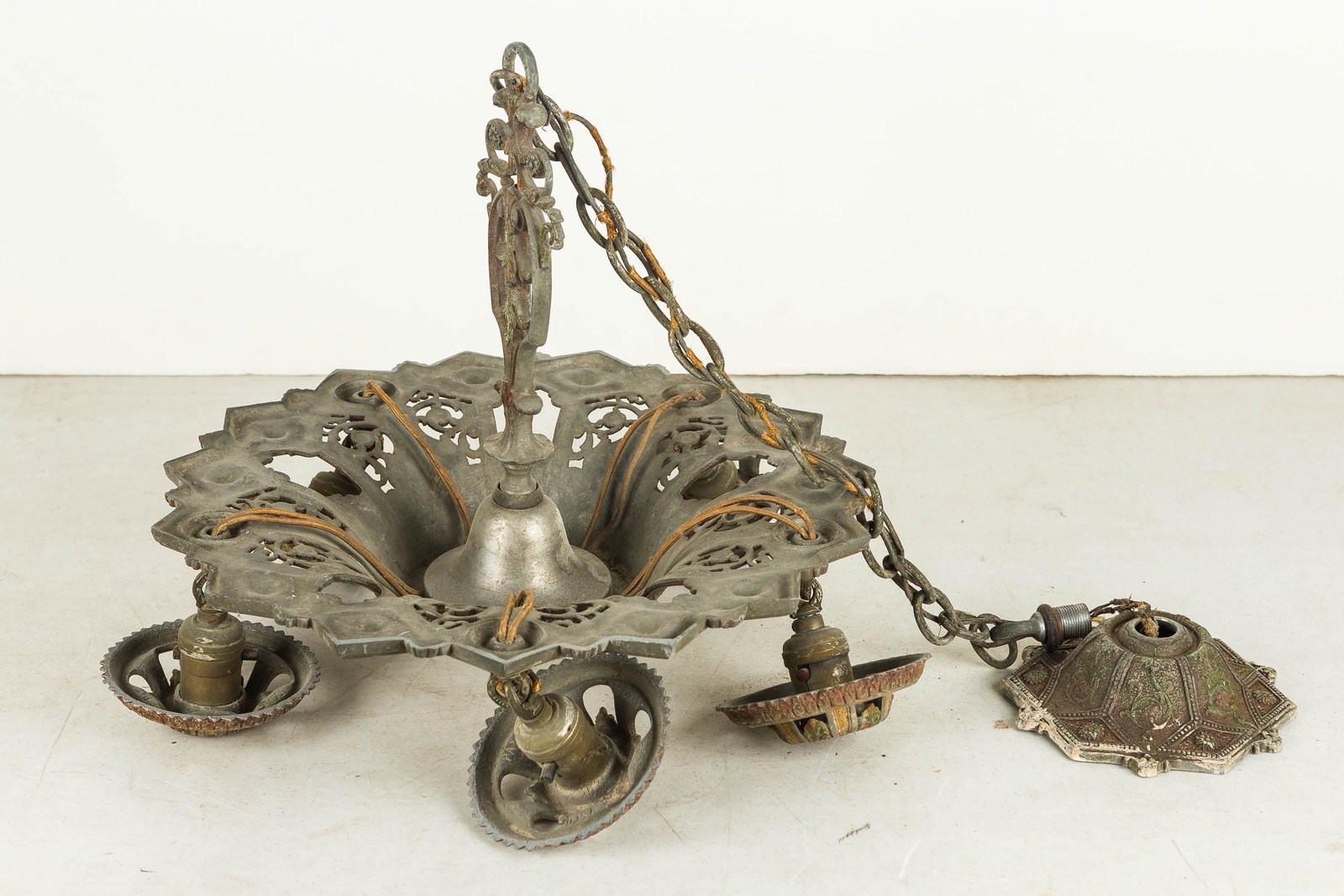 Art Deco Hanging Light Fixture (1 of 9)