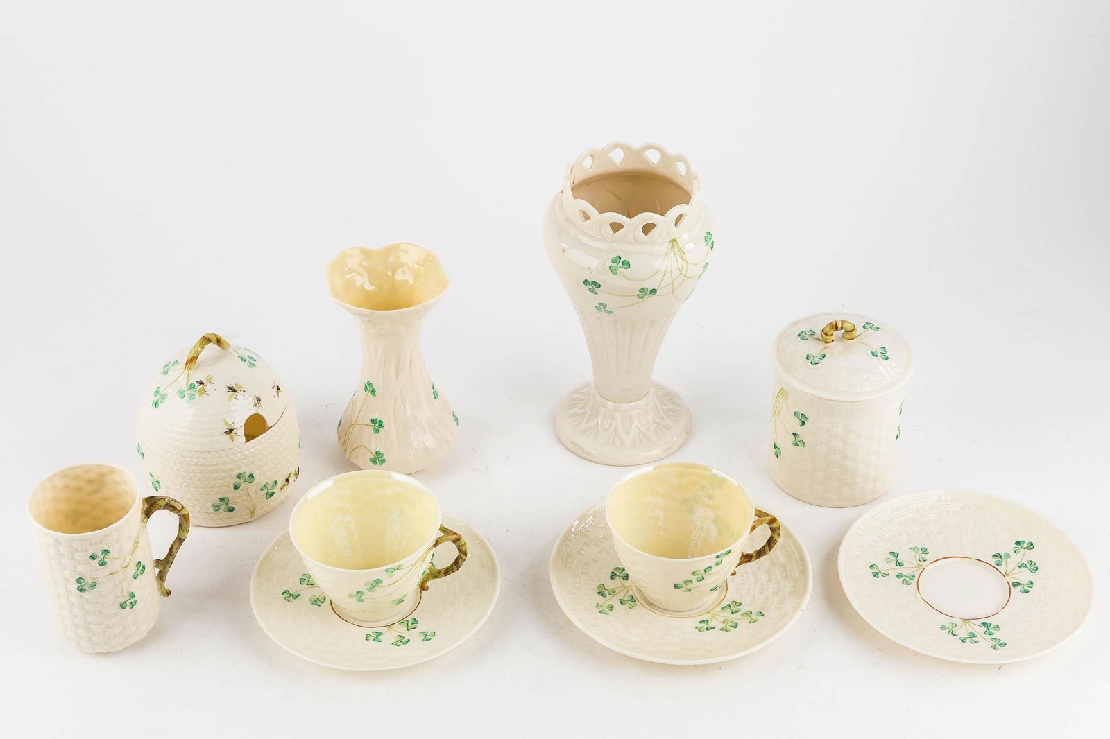 Belleek Clover China Vase, Jar, More (1 of 4)