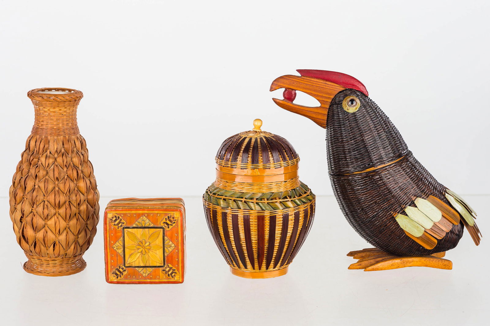 Bamboo Wicker Toucan and Related Items (1 of 5)