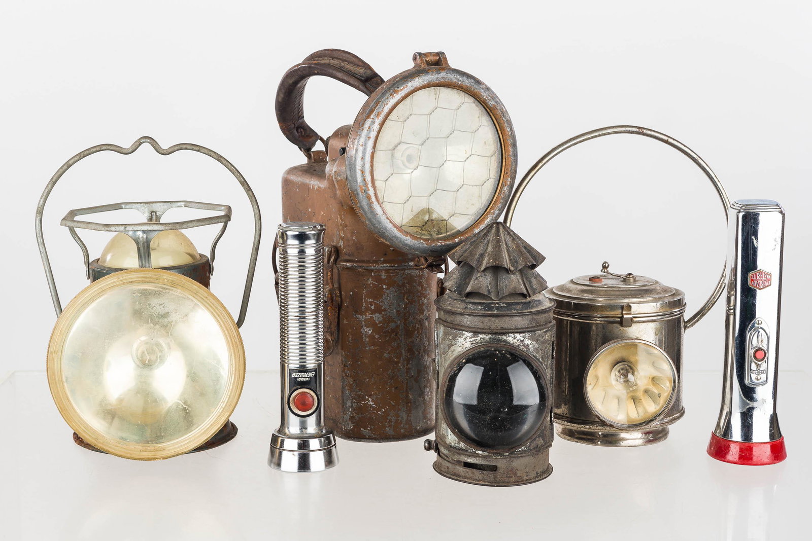 A Miner's Lantern and Flashlights (1 of 3)