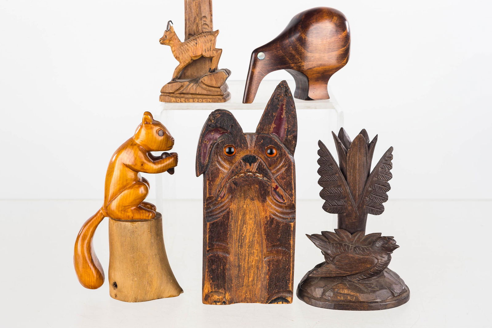 Hand-Carved Figural Animal Grouping (1 of 2)