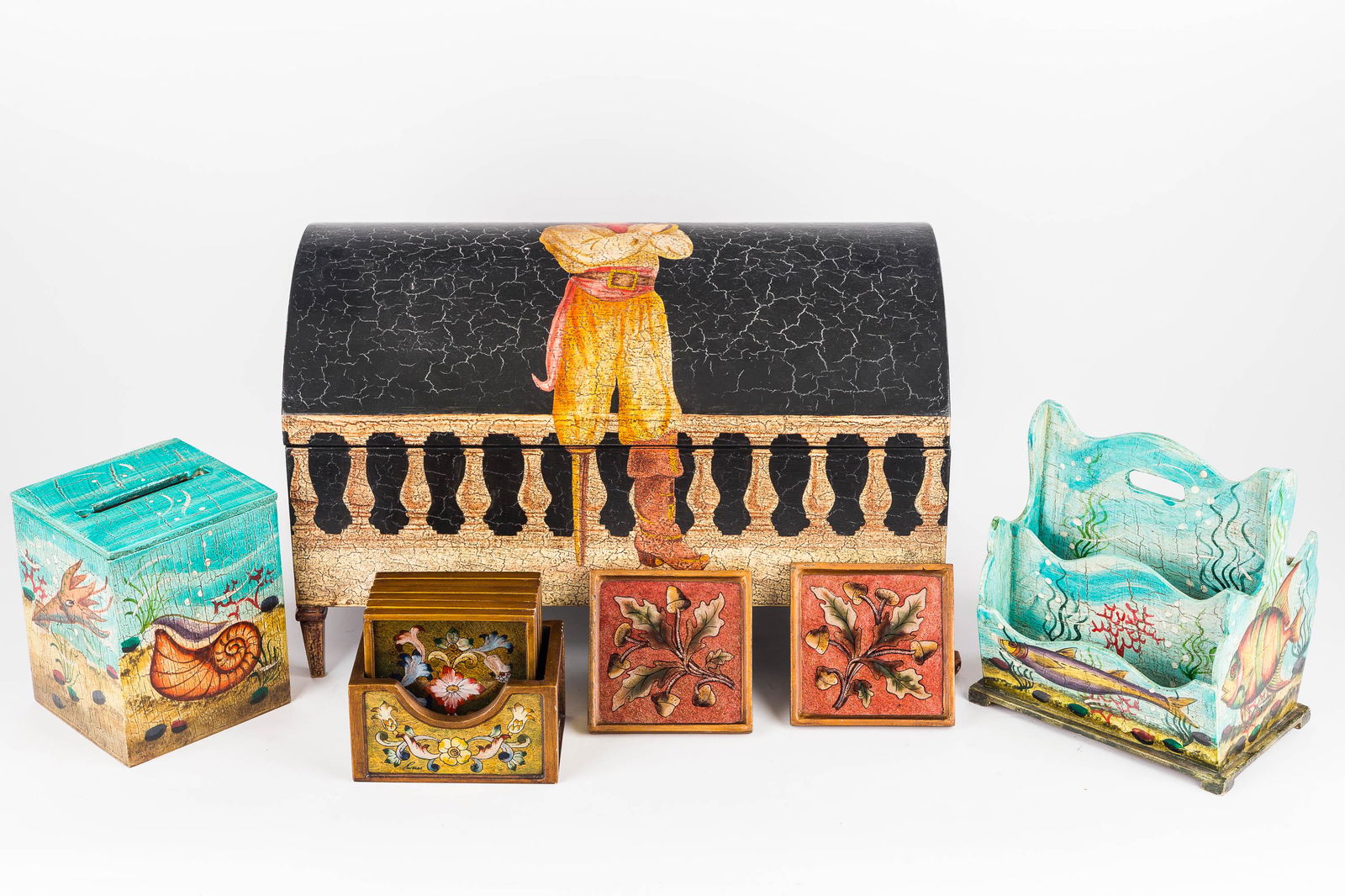 Contemporary Decorated Trunk and Related Items (1 of 4)