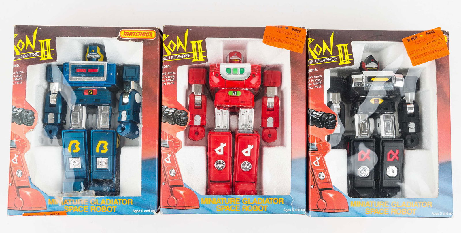 (3) Voltron II Robots NIB by Matchbox (1 of 2)