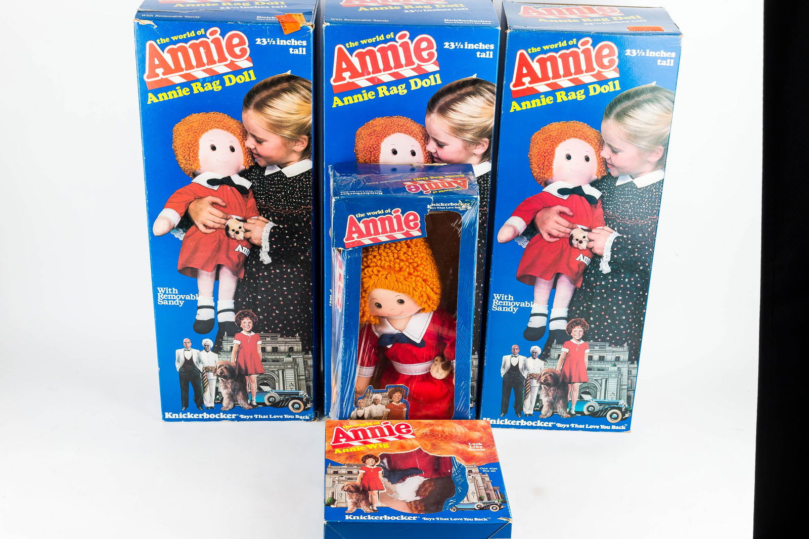 Grouping of Annie Dolls In Box by Knickerbocker (1 of 1)
