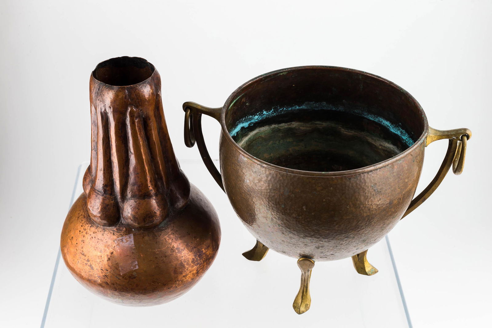 Hammered Arts and Crafts Pot and Another (1 of 6)