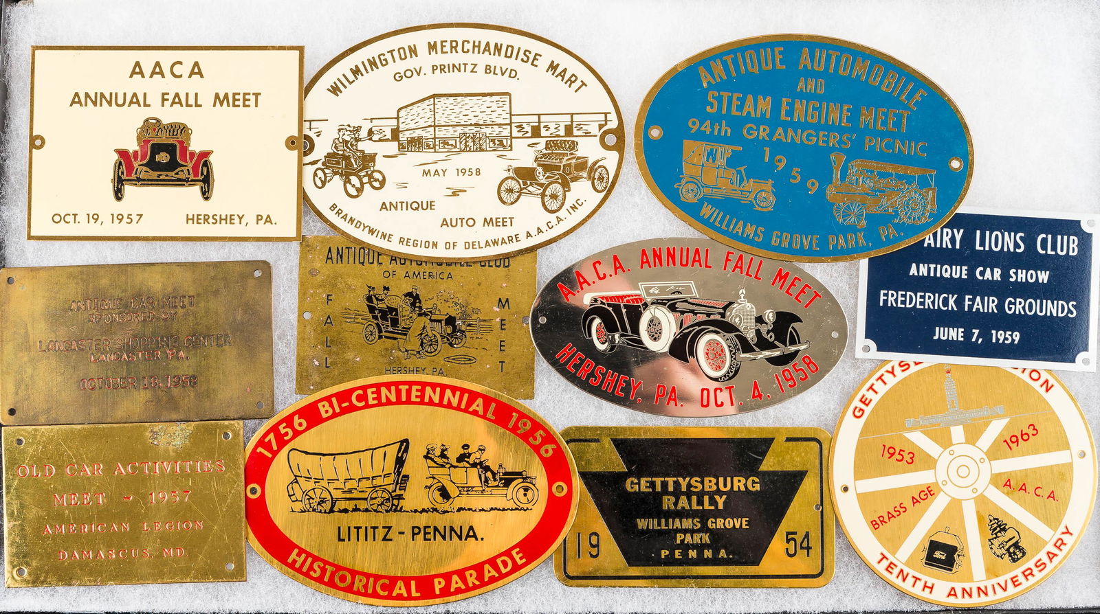 1950s Antique Auto Show Brass Tags (1 of 1)