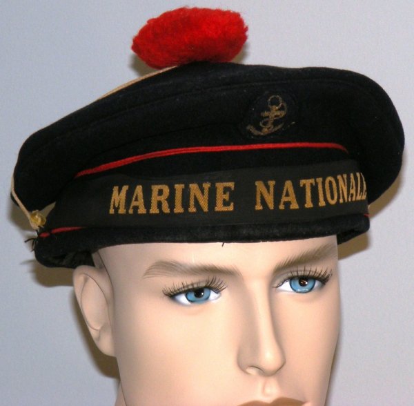 165 WWII French Navy Sailors Cap