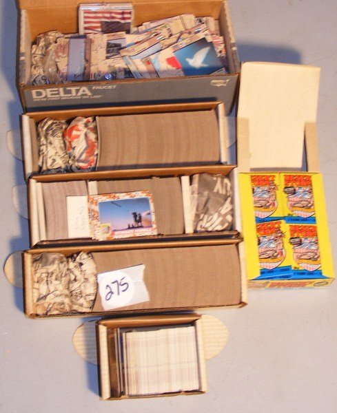 Boxes of Desert Storm Collecting Cards: Six boxes of Desert Storm Collecting Cards