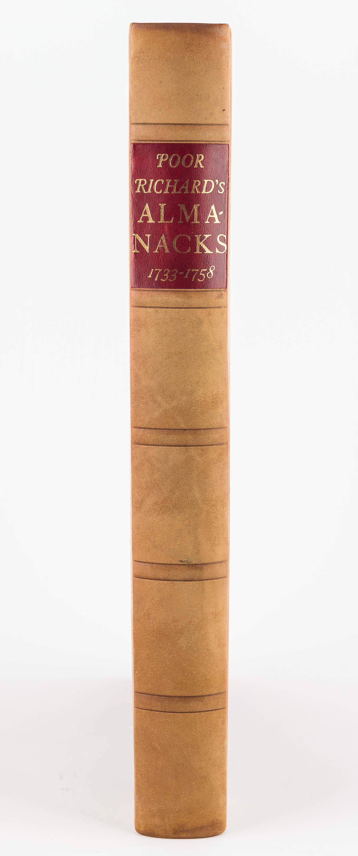 Norman Rockwell-Signed "Poor Richard's Almanacks": This is the Norman Rockwell-signed and illustrated volume of "Poor Richard’s Almanacks" by the Limited Editions Club, 1964. This stunning book is a large volume of the works of Benjamin Franklin ill