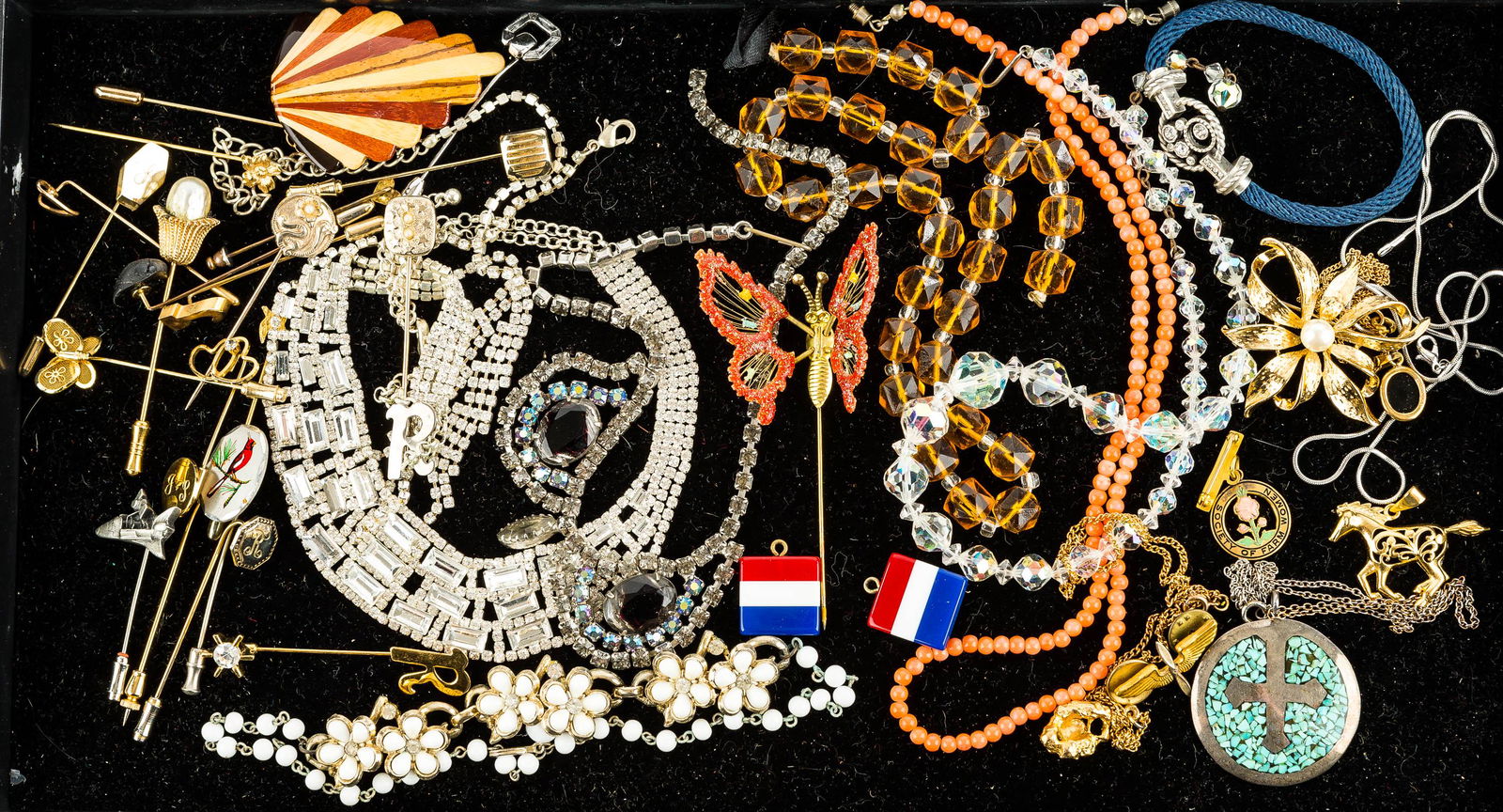 Costume Jewelry with Rhinestones (1 of 5)