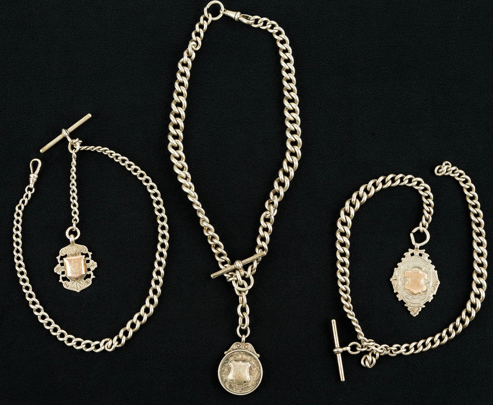 English Sterling Fobs First Half 20th C (1 of 6)