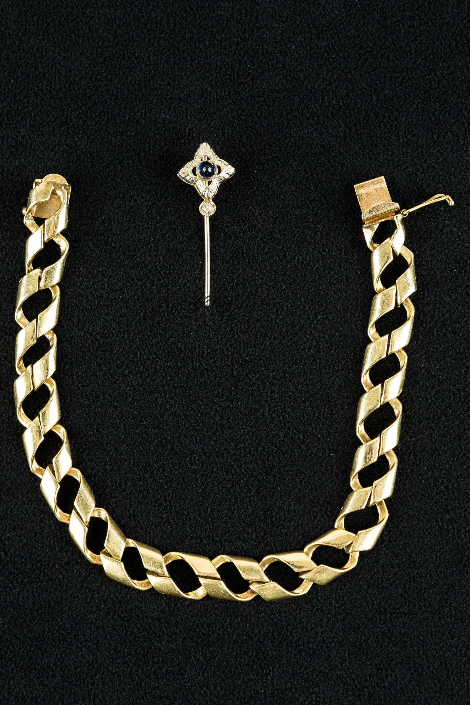 14K Stick Pin and Bracelet (1 of 4)