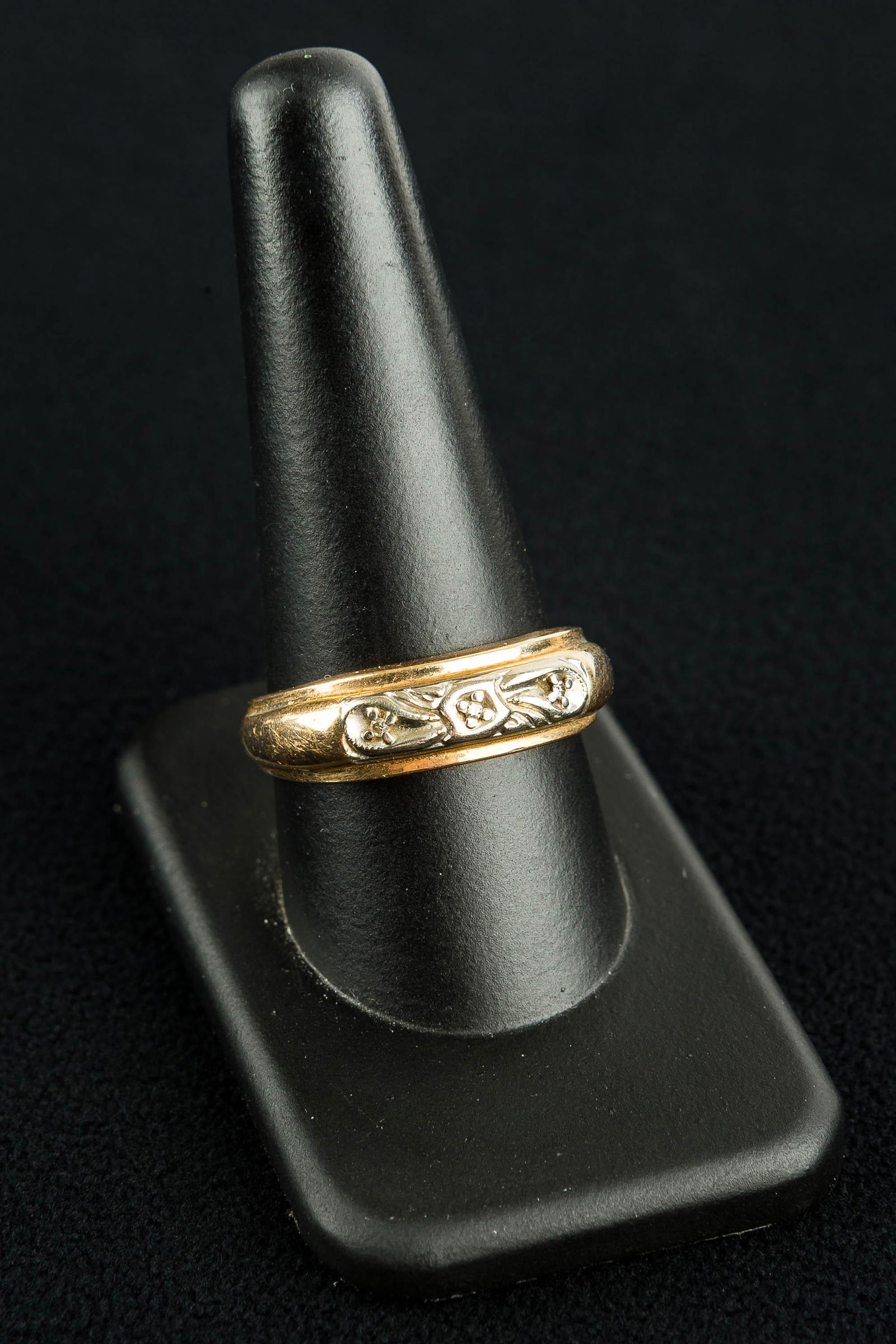 14K Two Tone Diamond Ring (1 of 3)