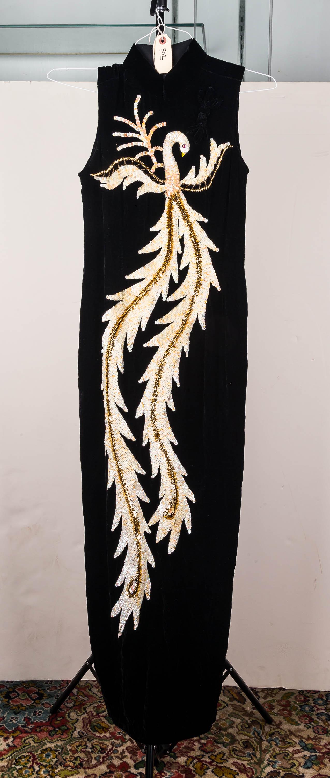 Peacock Sequin Vintage Gown (1 of 2)