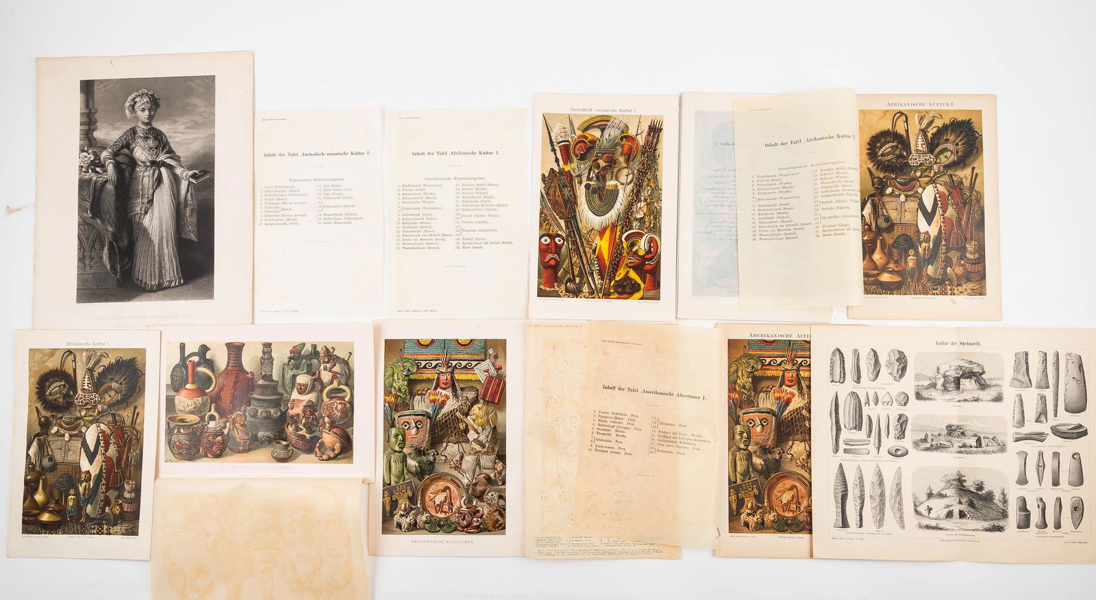 Stone Lithographs from German Books (9) (1 of 5)