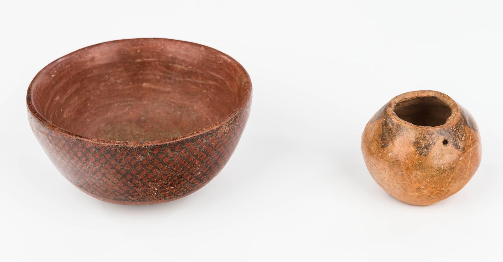 Inca Moche Bowl and Seed Pot (2 Items (1 of 6)