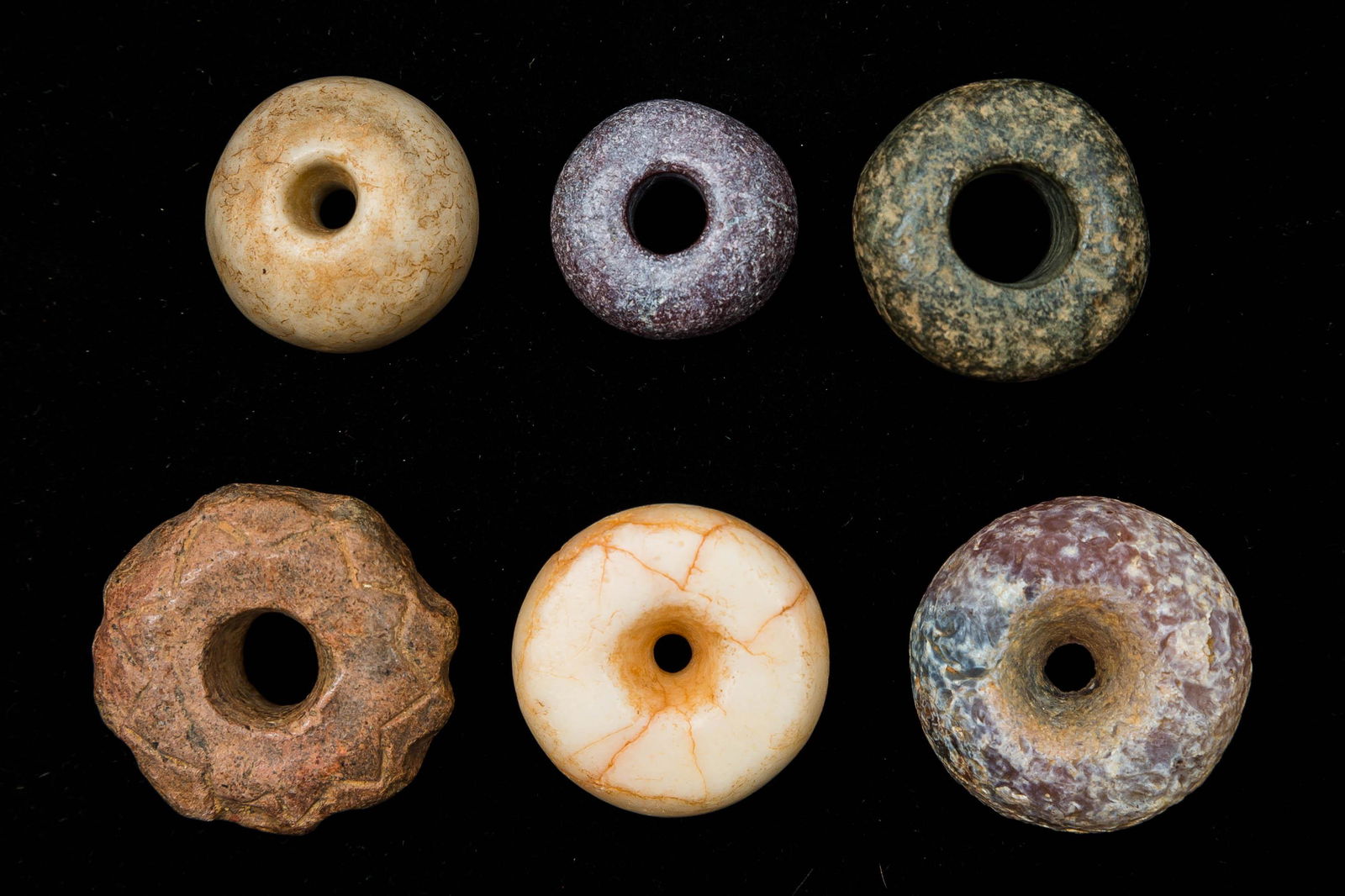 Neolithic Beads (6) Colorful (1 of 2)