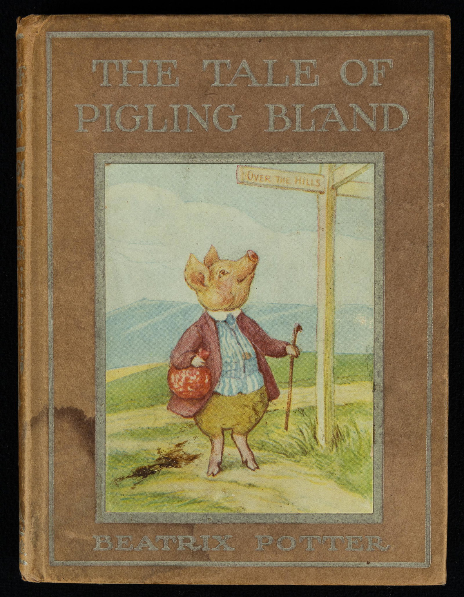 The Tale of Pigling Bland by Beatrix Potter: The Tale of Pigling Bland by Beatrix Potter publ. by F. Warne & Co. 1913 possible American First Edition with nice cover (staining to bottom corner front and back cover and on front picture).