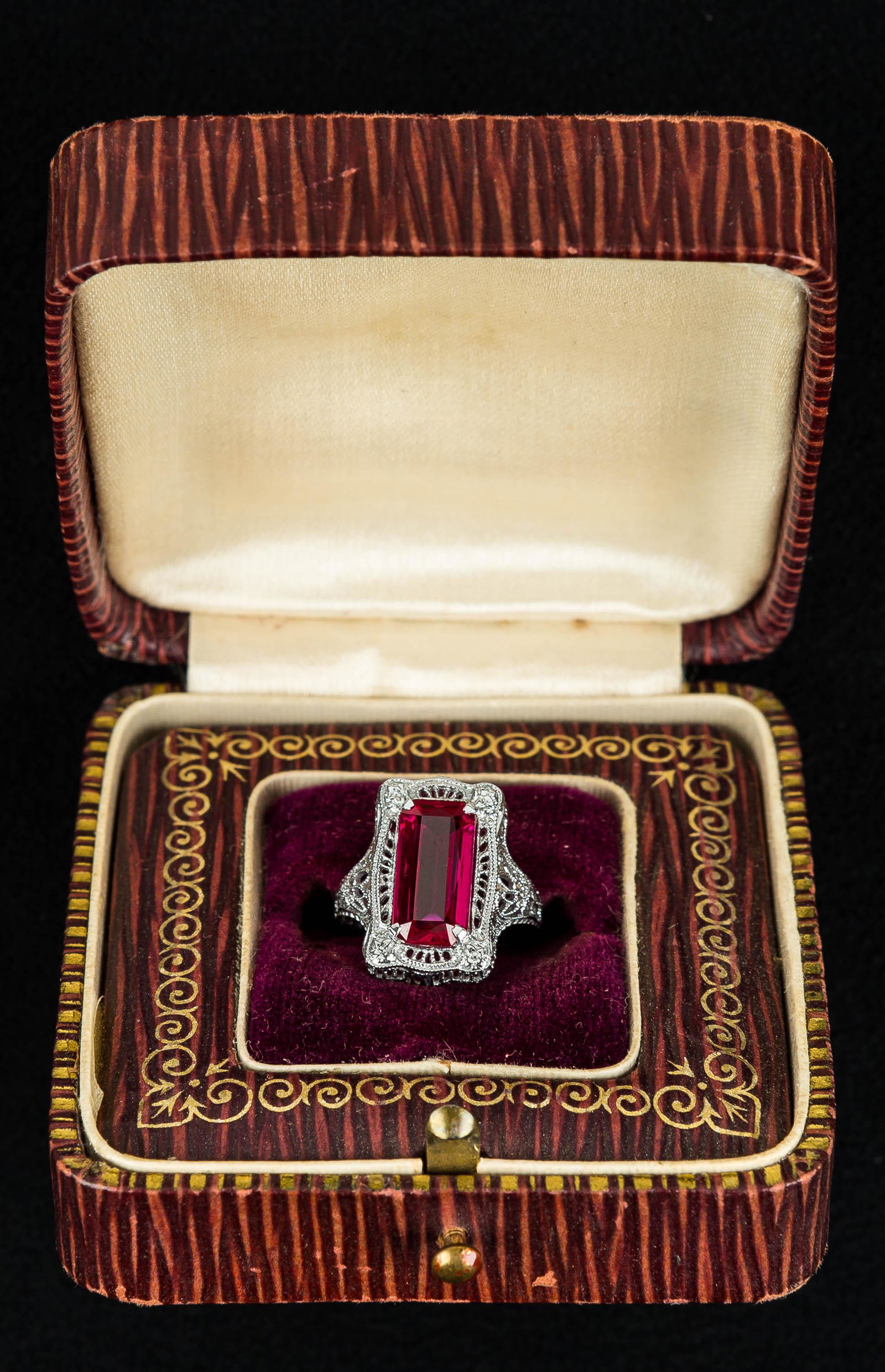 Antique 14K Gold Filigree Ring (1 of 7)