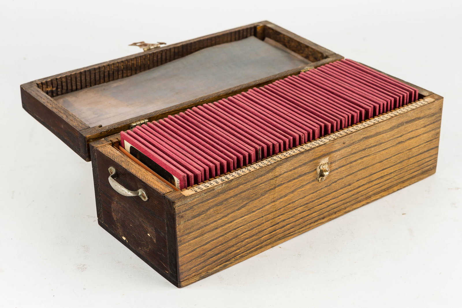 50 Lantern Slides on WWI #201-250 in Wood Case (1 of 5)