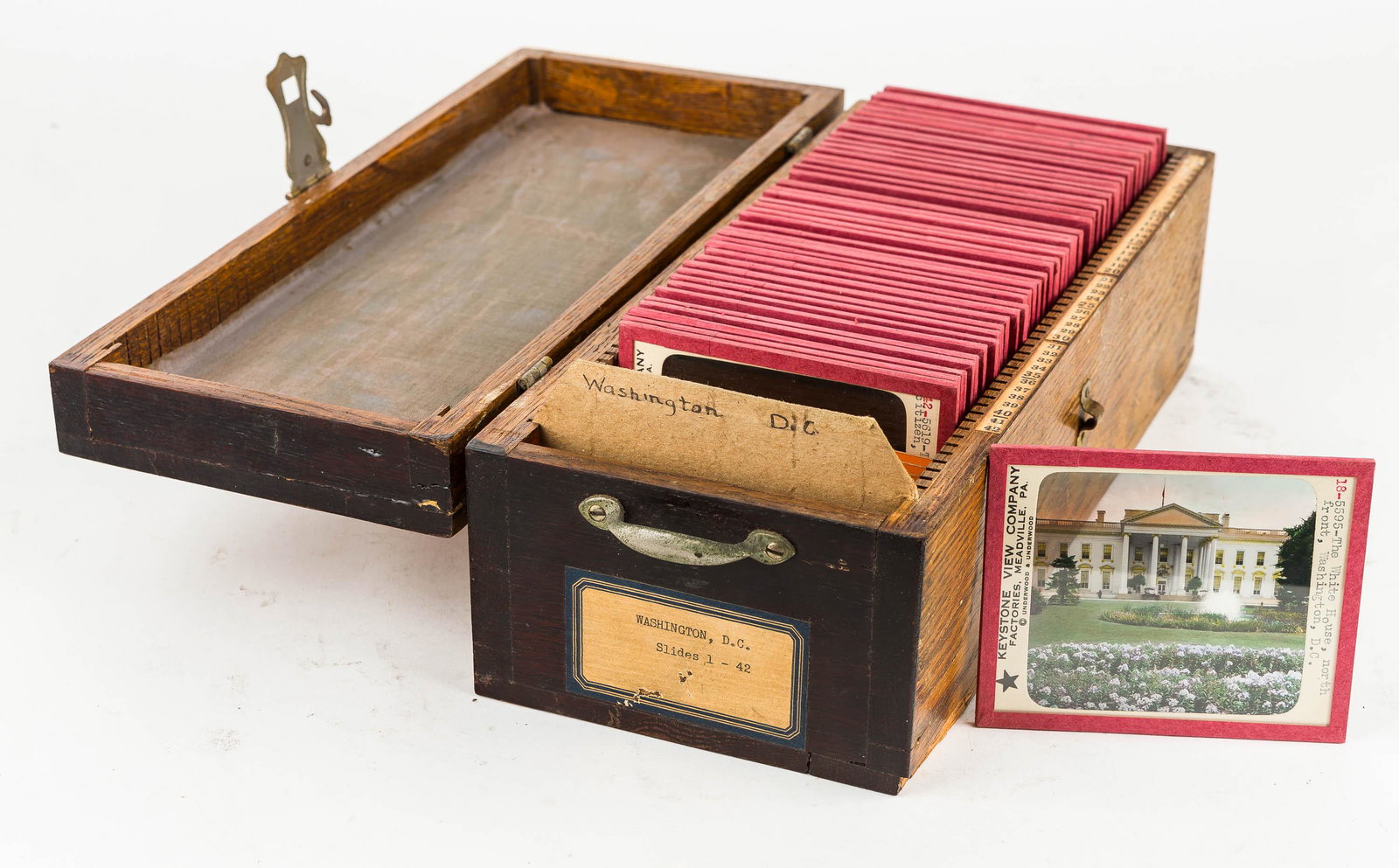 42 Lantern Slides on Wool Industry in Wood Case (1 of 6)