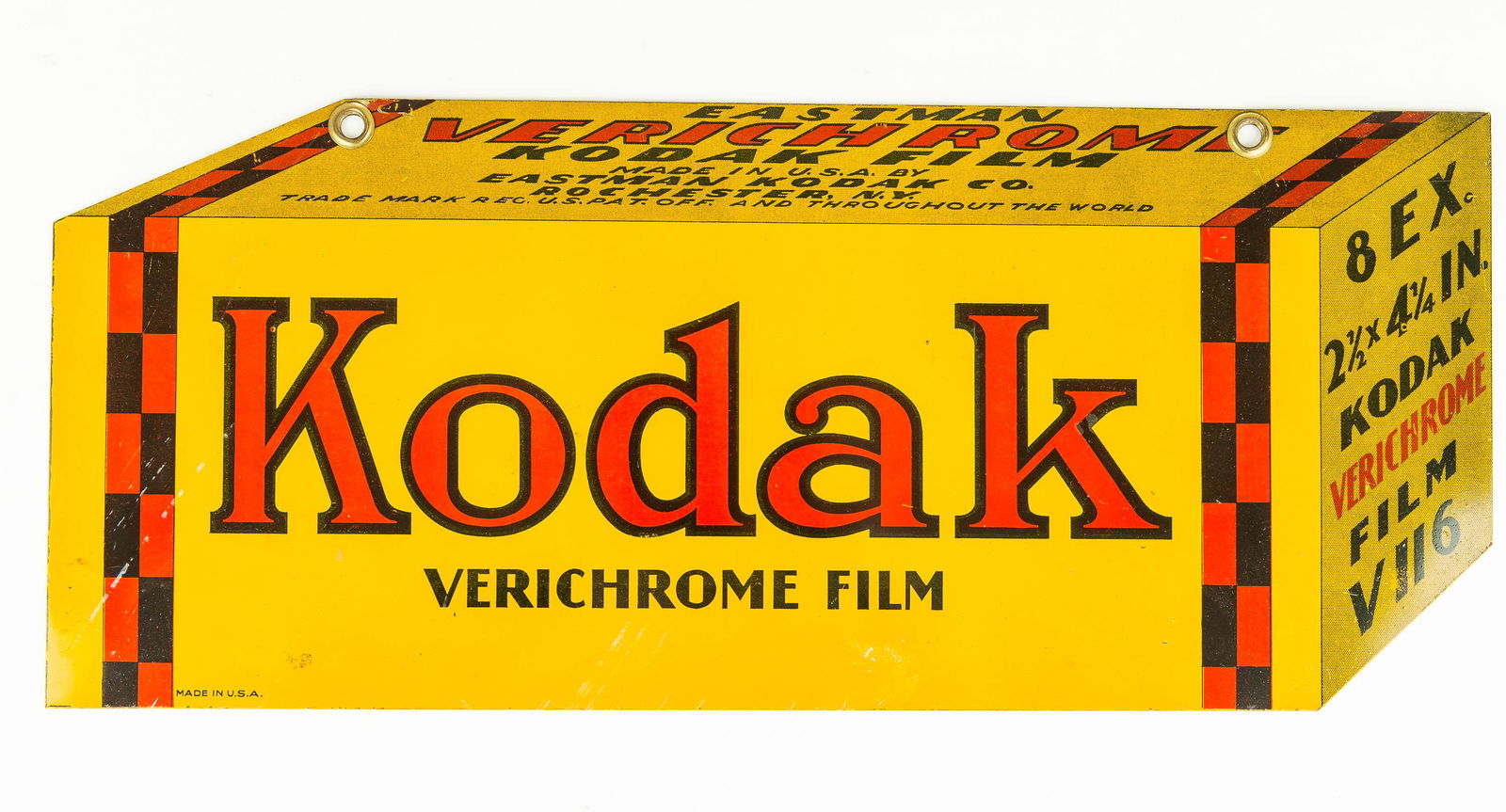 Double Sided Kodak Verichrome Film Sign (1 of 8)