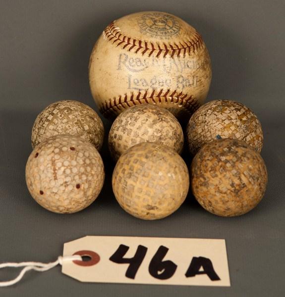 Early Ball lot: Early baseball along with early golf balls (6)