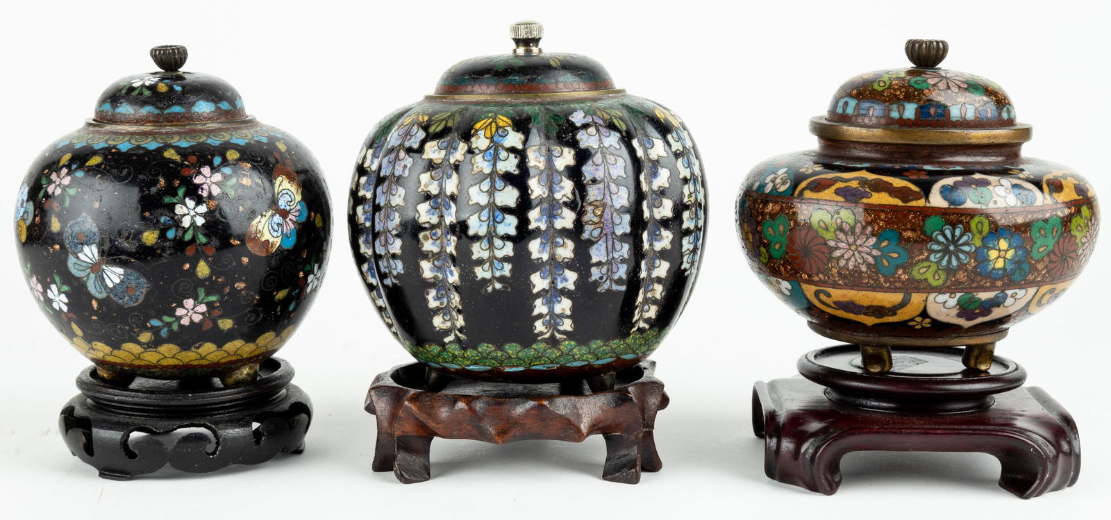 Antique Cloisonne Ginger Jars (1 of 6)