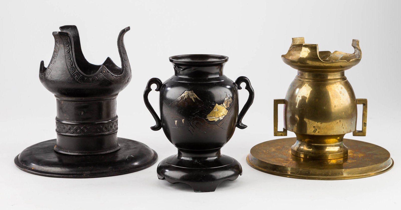 Japanese Bronze & Brass Planters (1 of 10)