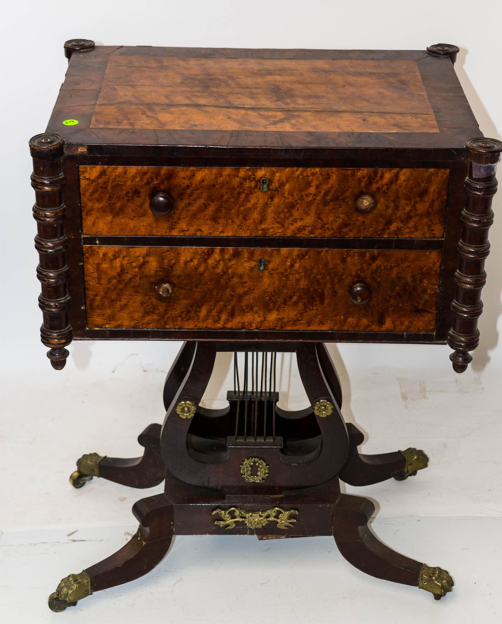19th C Philadelphia Sewing Table (1 of 11)