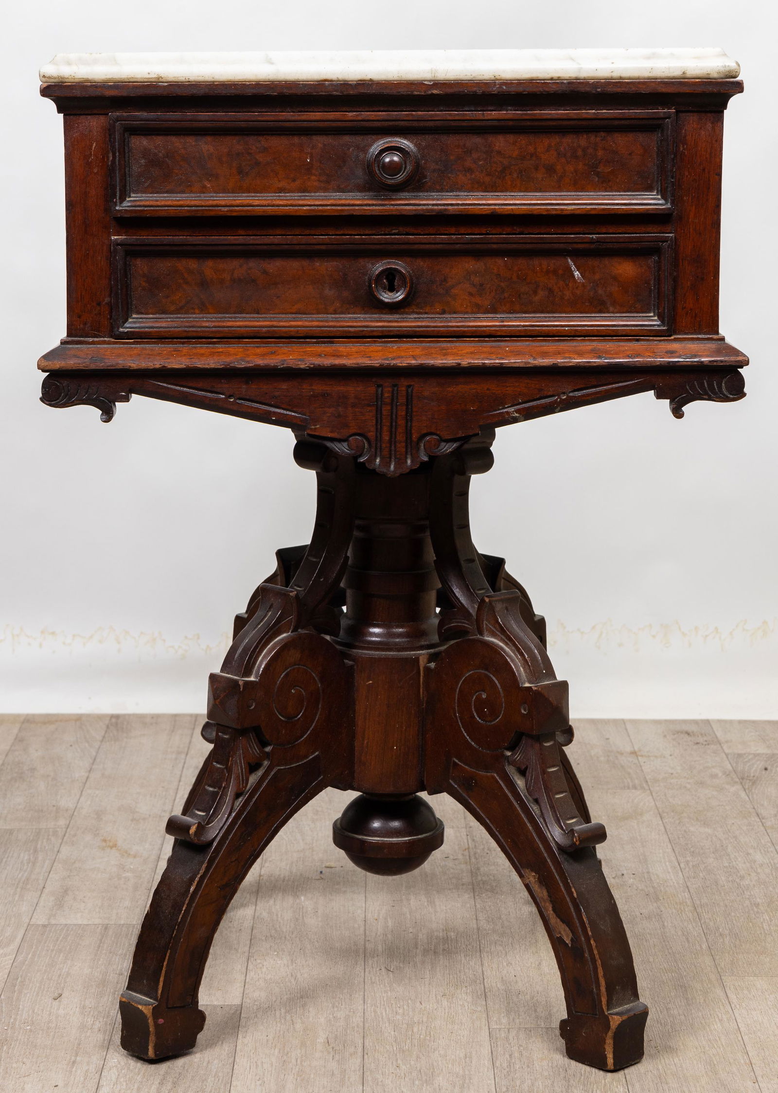 Late 19th C Marble Top Table (1 of 7)