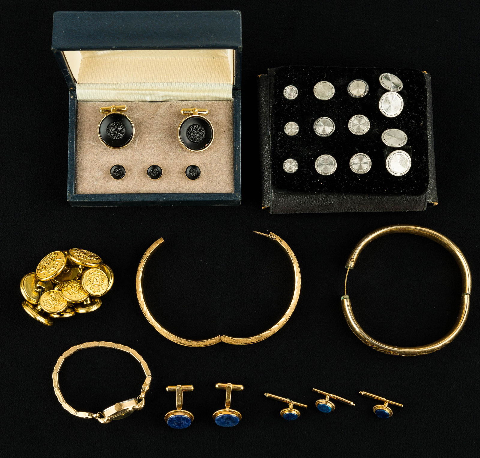 Gold Filled Jewelry, Buttons and Cuff Link Sets (1 of 9)