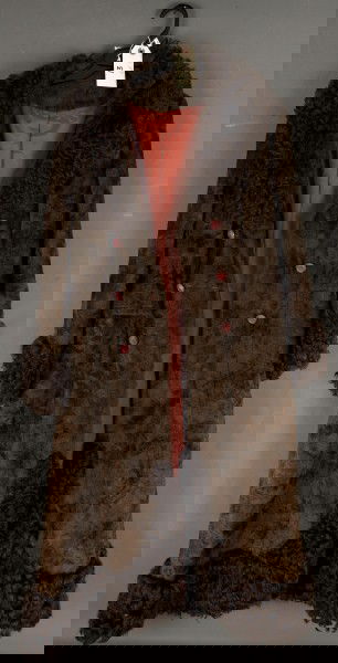 Vintage Clothing-crushed velvet jacket with fur: St. Malo small leather jacket, small leather jacket and a crushed velvet jacket with fur collar and cuffs, ca 1940 and another jacket