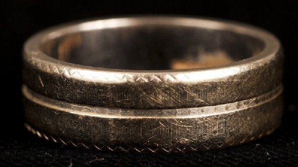 Estate Jewelry-Wedding band. 14K wg: Wedding band. 14K wg, Artcarved, ring size 5 1/2, 3.1dwt.