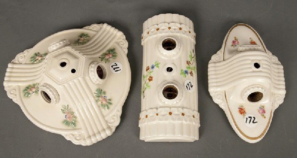 Light Fixtures: Three early light fixtures